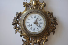 Load image into Gallery viewer, Antique French Rococo Cartel Wall Clock by A. D. Mougin c. 1890
