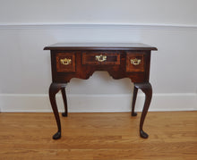 Load image into Gallery viewer, Councill Queen Anne Inlaid Banded Flame Mahogany Lowboy
