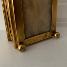 Load image into Gallery viewer, Tiffany Studios Grapevine Pattern Bronze and Glass Stamp Box
